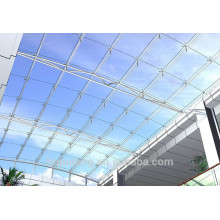 Hoja hueco de policarbonato hueco hojas de techos transparentes utilizados para garaje